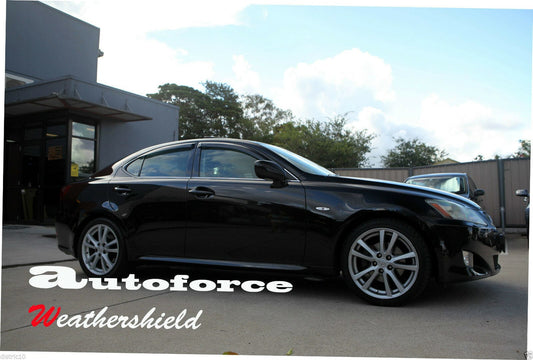 Installed view - Lexus IS250 IS350 Weather Shields 2006-2012 - HIC Premium