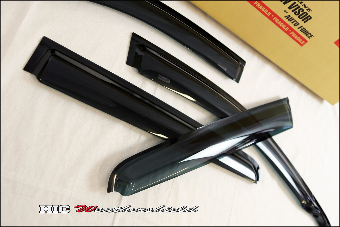 Installed view - Mazda BT-50 Weather Shields 2011-2019 - HIC Premium