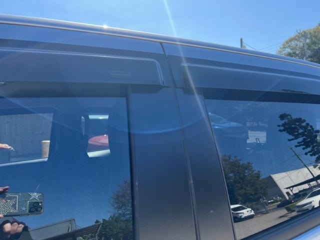 Installed view - Mazda BT-50 TF Series Weather Shields Dual Cab 2020-On - HIC Premium