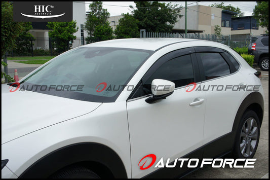 Installed view - Mazda CX-30 Weather Shields 2019-On - HIC Premium