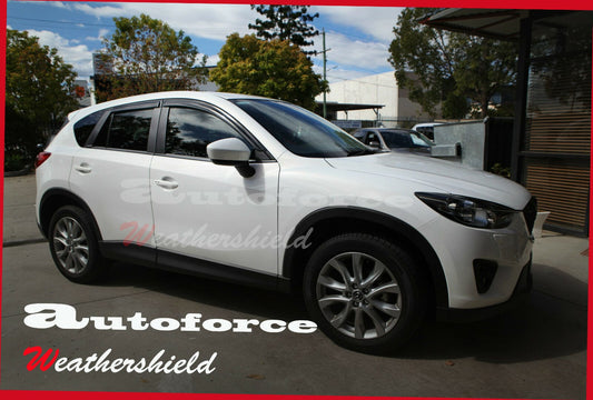 Installed view - Mazda CX-5 Weather Shields 2012-2016 - HIC Premium