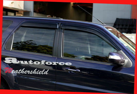 Installed view - Mazda Tribute Wagon Weather Shields 2001-2007 - HIC Premium