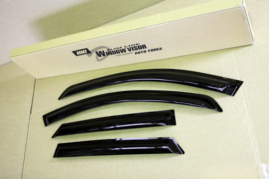 Installed view - Mercedes-Benz ML 350 500 63 Weather Shields 2005-2011 - HIC Premium