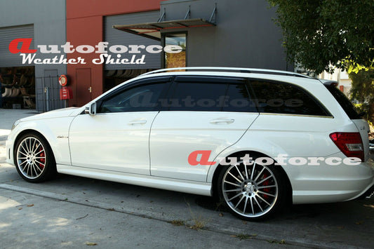 Installed view - Mercedes-Benz C-Class S204 Wagon Weather Shields - HIC Premium