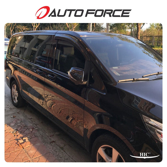 Installed view - Mercedes-Benz Valente Weather Shields - HIC Premium