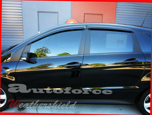Installed view - Mercedes-Benz B-Class W245 Weather Shields 2005-2011 - HIC Premium