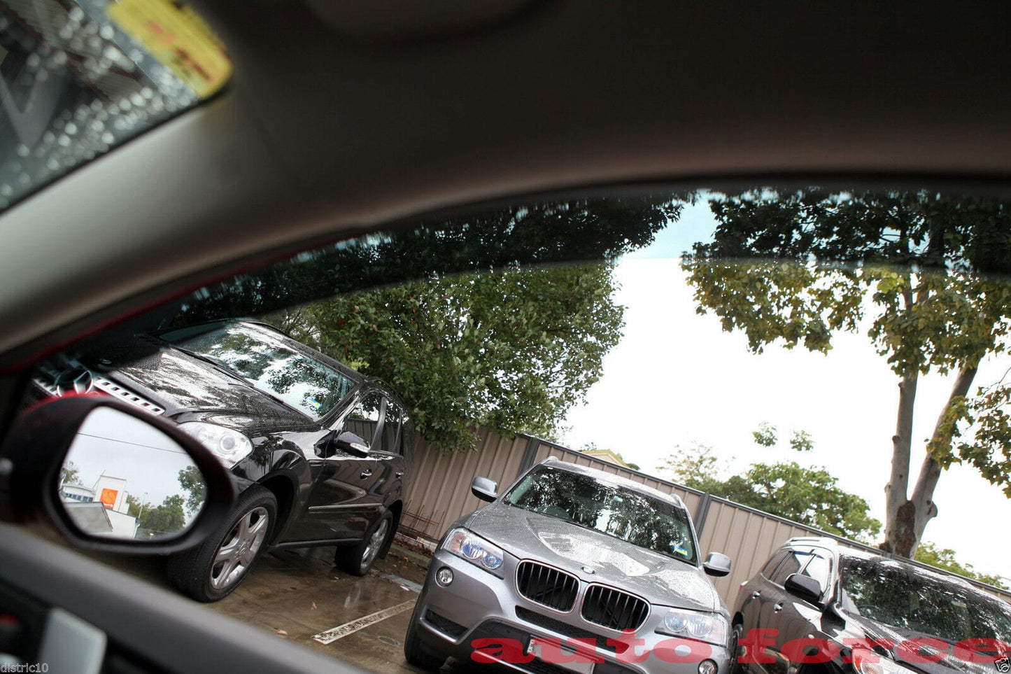 Installed view - Mitsubishi Lancer Evolution 7 8 9 Weather Shields - HIC Premium