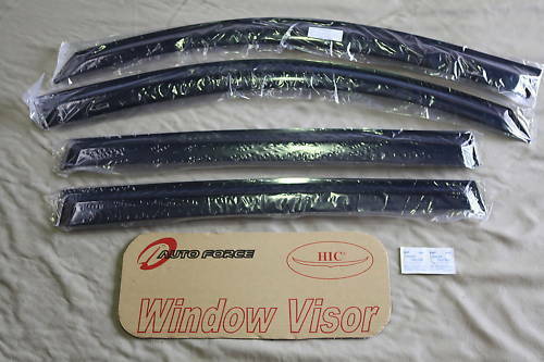 Installed view - Mitsubishi Outlander Weather Shields 2003-2007 - HIC Premium