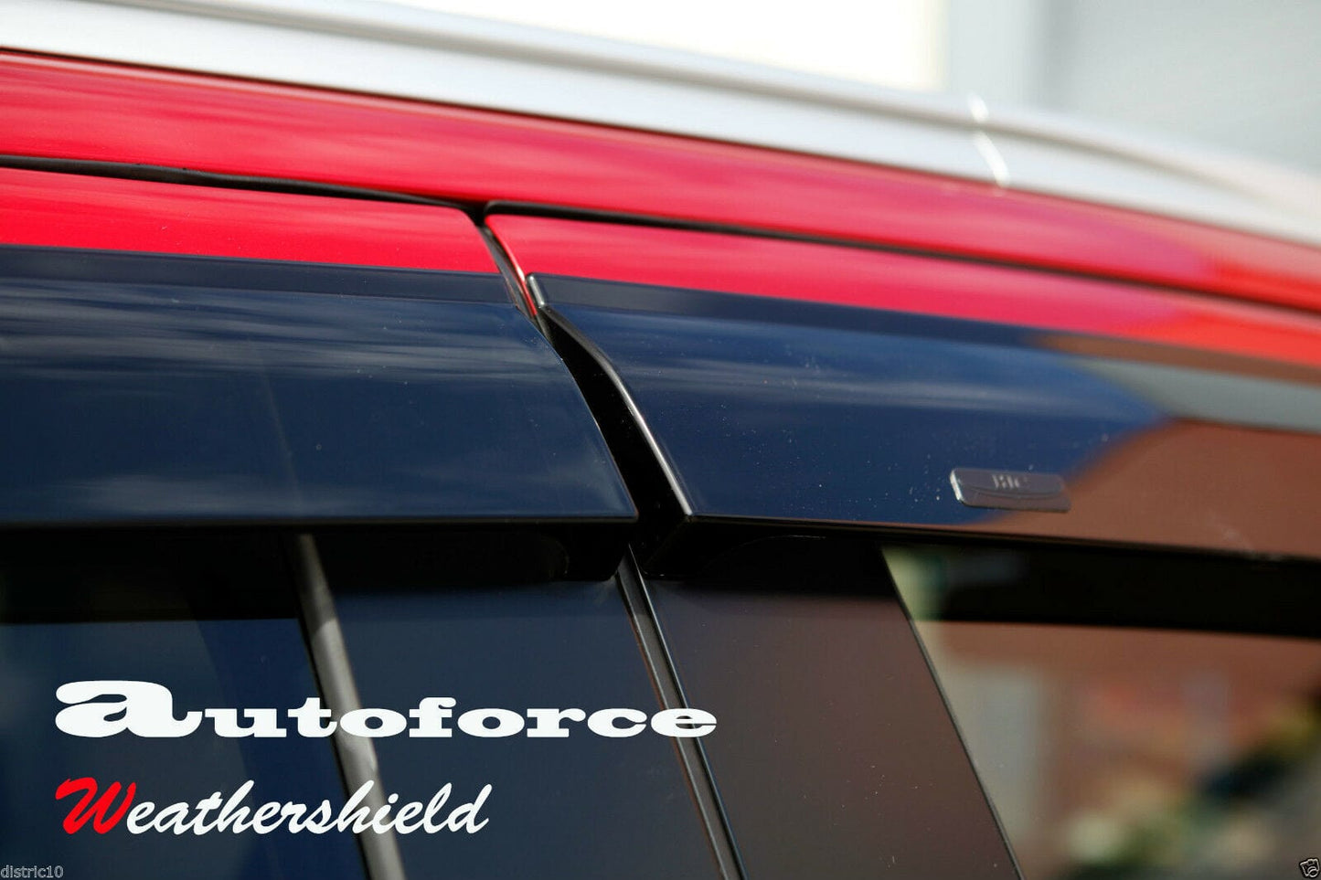 Installed view - Mitsubishi Outlander Weather Shields 2012-2023 - HIC Premium