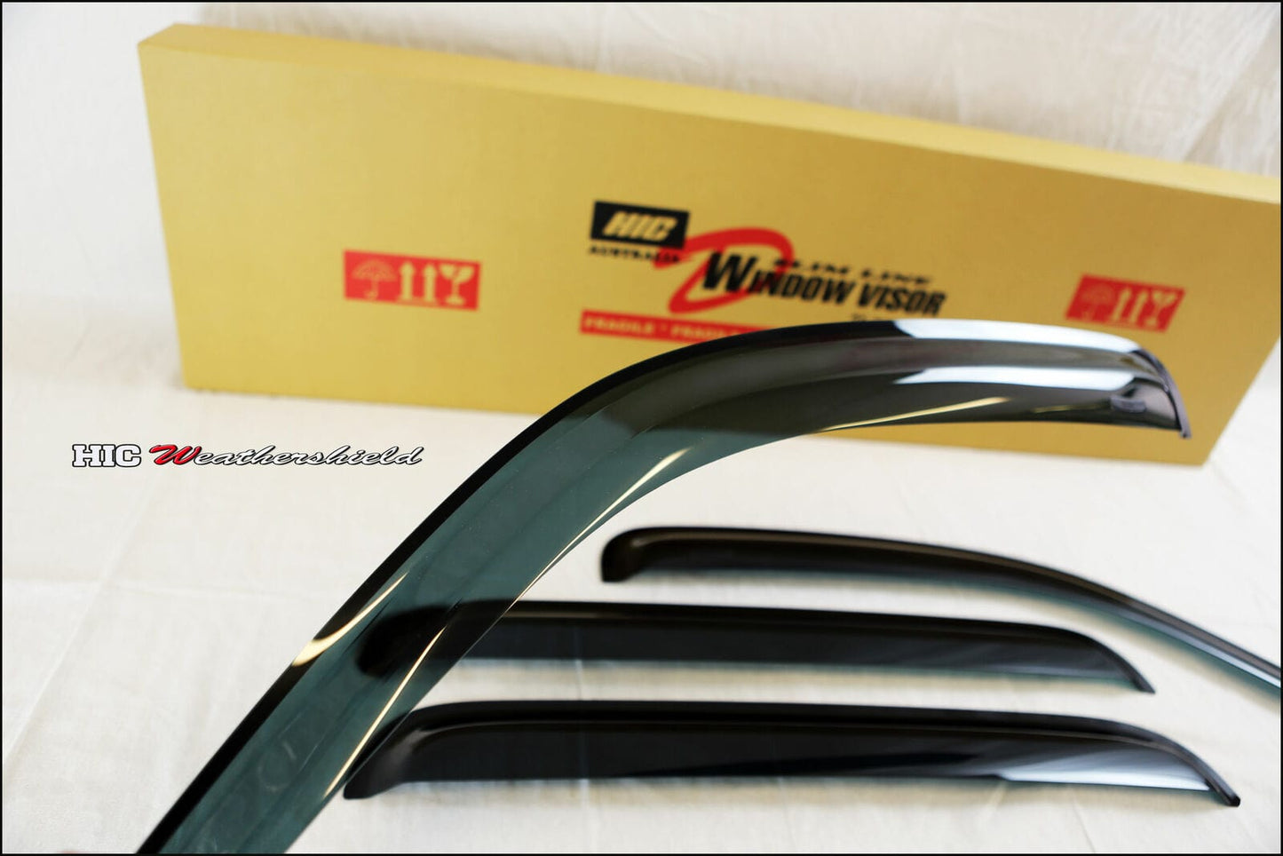 Installed view - Nissan Pathfinder Terrano Weather Shields 1988-1995 - HIC Premium