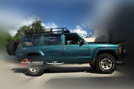 Installed view - Nissan Patrol GQ Wagon Weather Shields 1987-1997 - HIC Premium