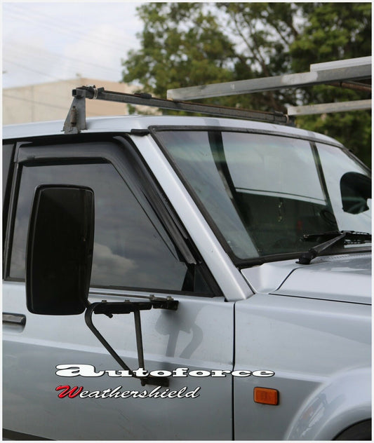 Installed view - Nissan Patrol GQ Wagon Weather Shields 1988-1997 - HIC Premium