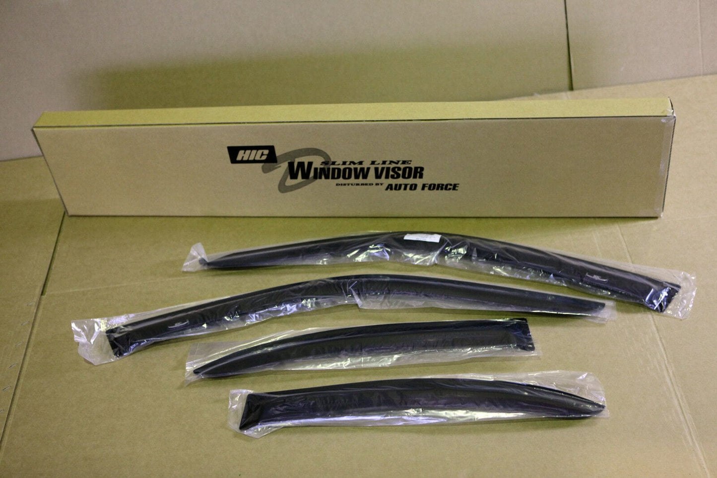 Installed view - Nissan Pulsar N15 Hatch Weather Shields 1993-2000 - HIC Premium
