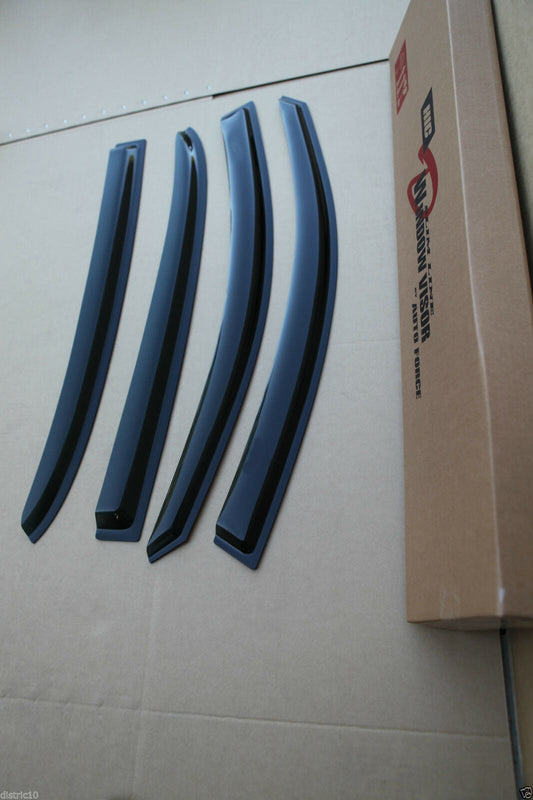 Installed view - Nissan Pulsar N16 Sedan Weather Shields 2001-2006 - HIC Premium