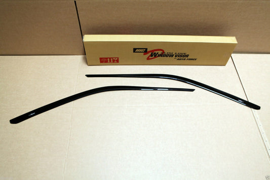 Installed view - Nissan Silvia S14 Weather Shields 1995-1998 - HIC Premium