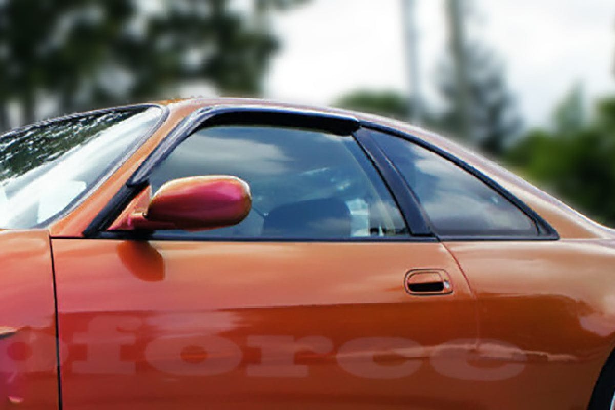 Installed view - Nissan Skyline R33 GTS-T Weather Shields - HIC Premium