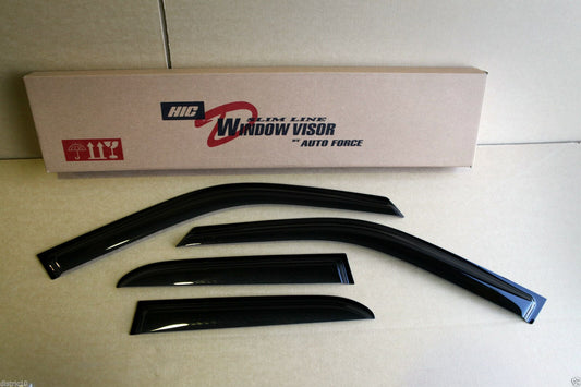 Installed view - Nissan Skyline R34 Sedan Weather Shields 1999-2002 - HIC Premium