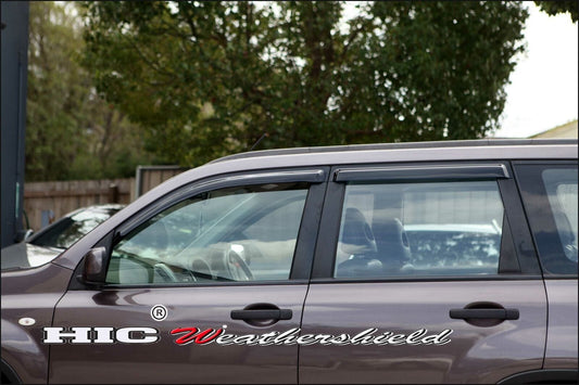 Installed view - Nissan X-Trail T31 Weather Shields 2007-2013 - HIC Premium