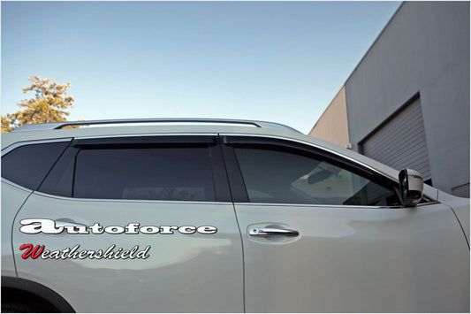 Installed view - Nissan X-Trail T32 Weather Shields 2014-2021 Chrome - HIC Premium