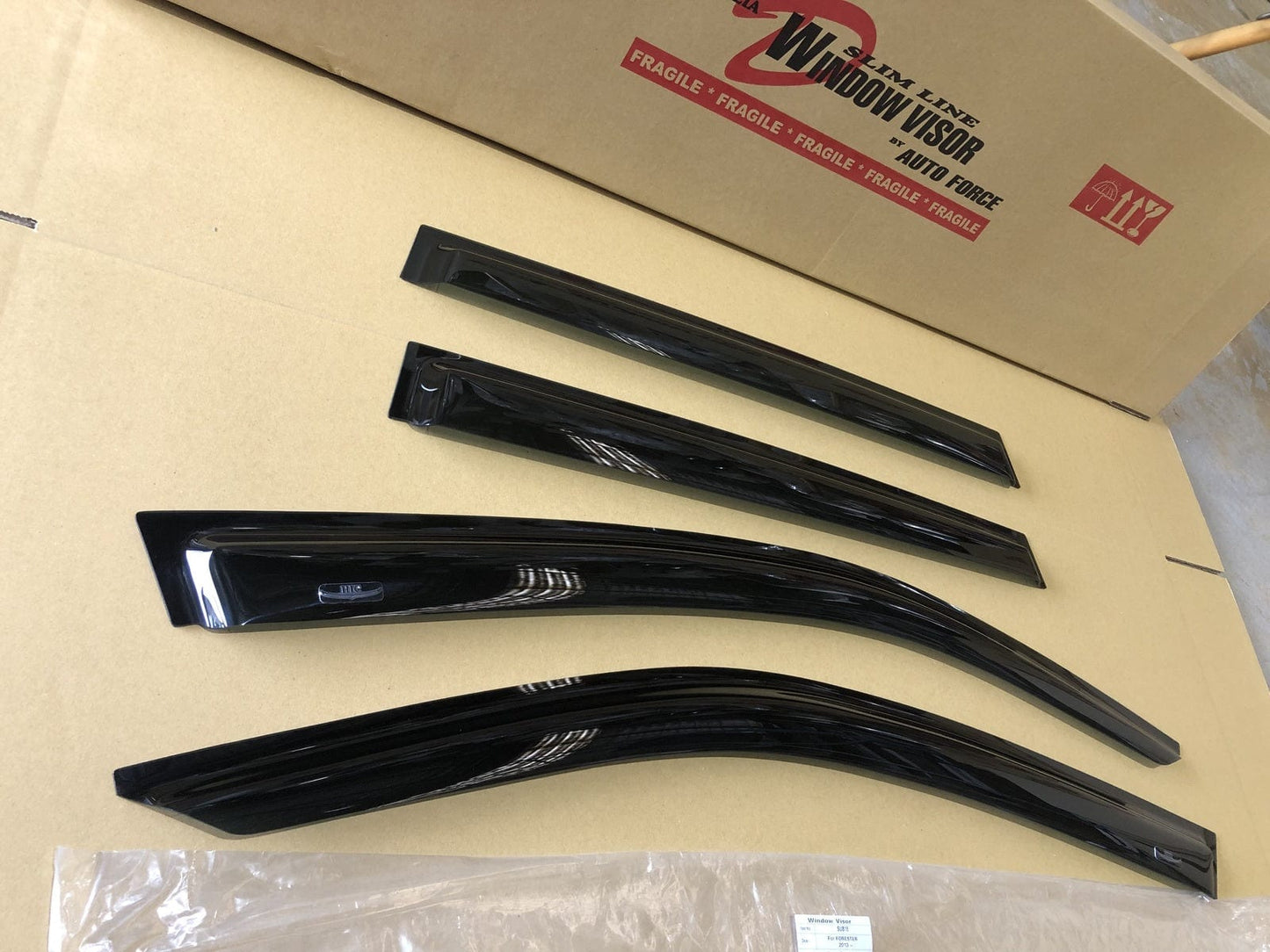 Installed view - Subaru Forester SJ Weather Shields 2013-2018 - HIC Premium