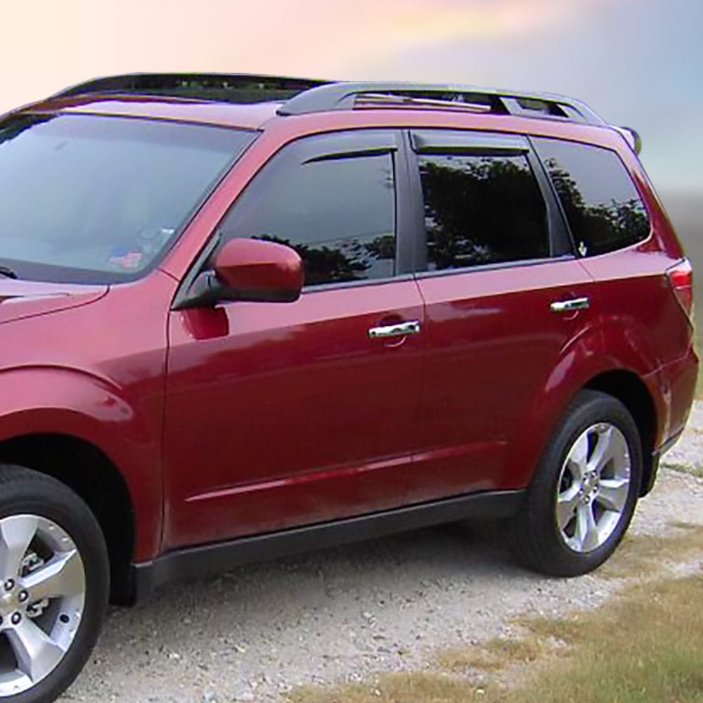 Installed view - Subaru Forester S3 Weather Shields 2008-2012 - HIC Premium