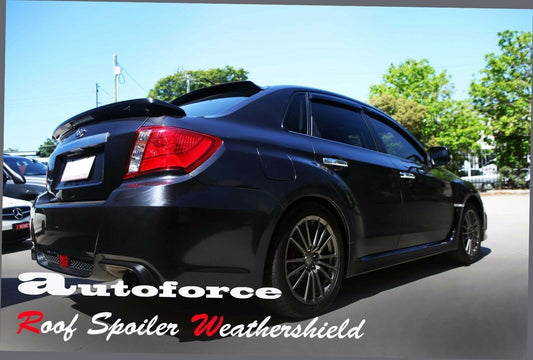 Installed view - Subaru Impreza WRX STI Sedan Weather Shields 2007-2013 - HIC Premium