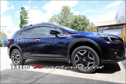 Installed view - Subaru XV G4-X SUV Weather Shields 2011-2017 - HIC Premium
