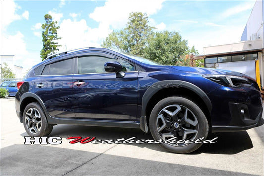Installed view - Subaru XV Hatch Weather Shields 2017-On - HIC Premium