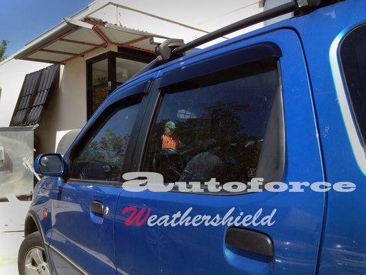 Installed view - Suzuki Ignis Weather Shields 2001-2005 - HIC Premium