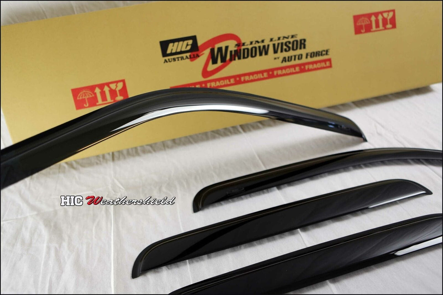 Installed view - Suzuki Ignis Weather Shields 2001-2005 - HIC Premium