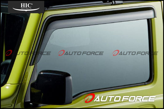 Installed view - Suzuki Jimny GJ Weather Shields 2019-On - HIC Premium