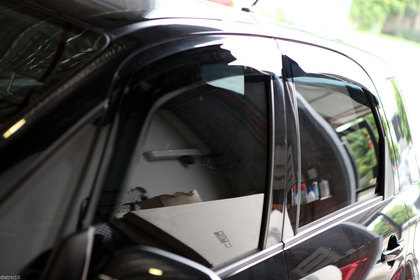 Installed view - Suzuki SX-4 Hatch Weather Shields 2006-2013 - HIC Premium