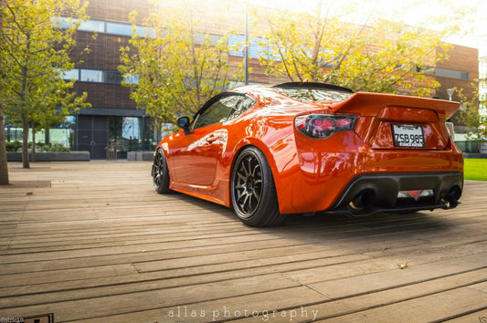 Installed view - Toyota 86 Weather Shields - HIC Premium