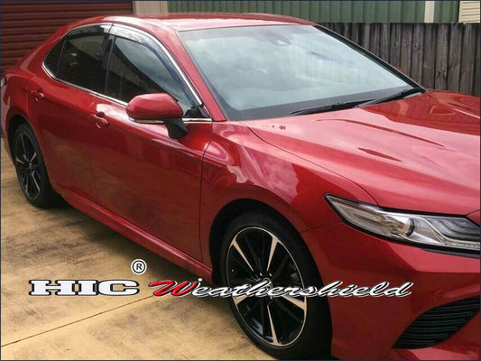 Installed view - Toyota Camry Weather Shields 2017-On - HIC Premium