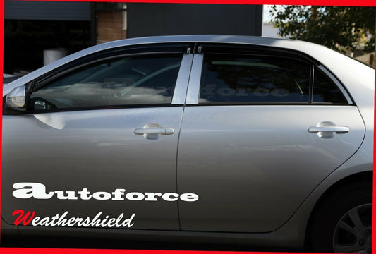 Installed view - Toyota Corolla Sedan Weather Shields 2007-2012 - HIC Premium