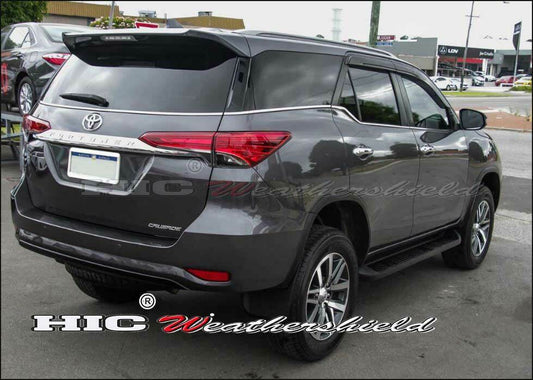 Installed view - Toyota Fortuner Weather Shields - HIC Premium