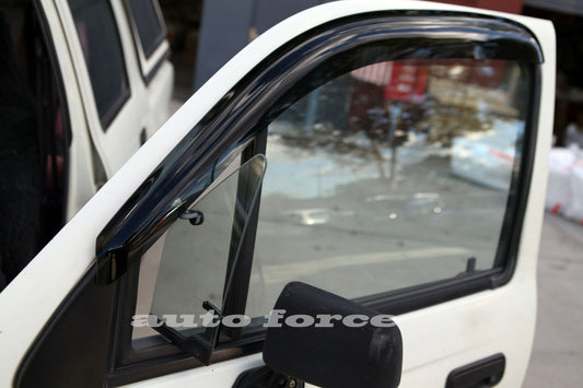 Installed view - Toyota Hilux Ute Weather Shields 1997-2005 Dual Cab - HIC Premium