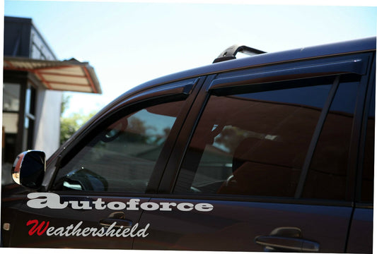 Installed view - Toyota LandCruiser Prado 120 Series Weather Shields 2003-2009 - HIC