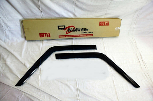 Installed view - Toyota LandCruiser 70 Series Weather Shields Single Cab - HIC Premium