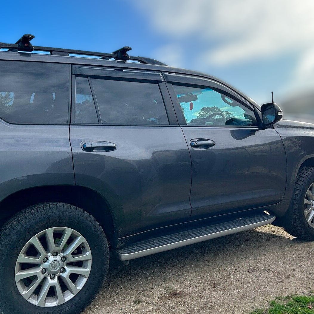 Installed view - Toyota LandCruiser Prado 150 Series Weather Shields 2009-2023 - HIC