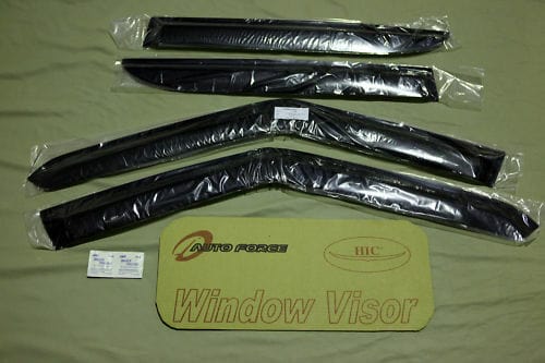 Installed view - Toyota LandCruiser Prado 90 Series Weather Shields 1996-2003 - HIC