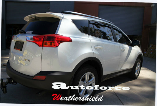 Installed view - Toyota RAV4 Weather Shields 2012-2018 - HIC Premium