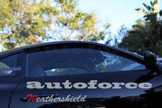 Installed view - Toyota Supra JZA80 Weather Shields 1992-2002 - HIC Premium