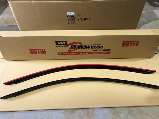 Installed view - Toyota Yaris GR 3 Door Weather Shields 2020-On - HIC Premium