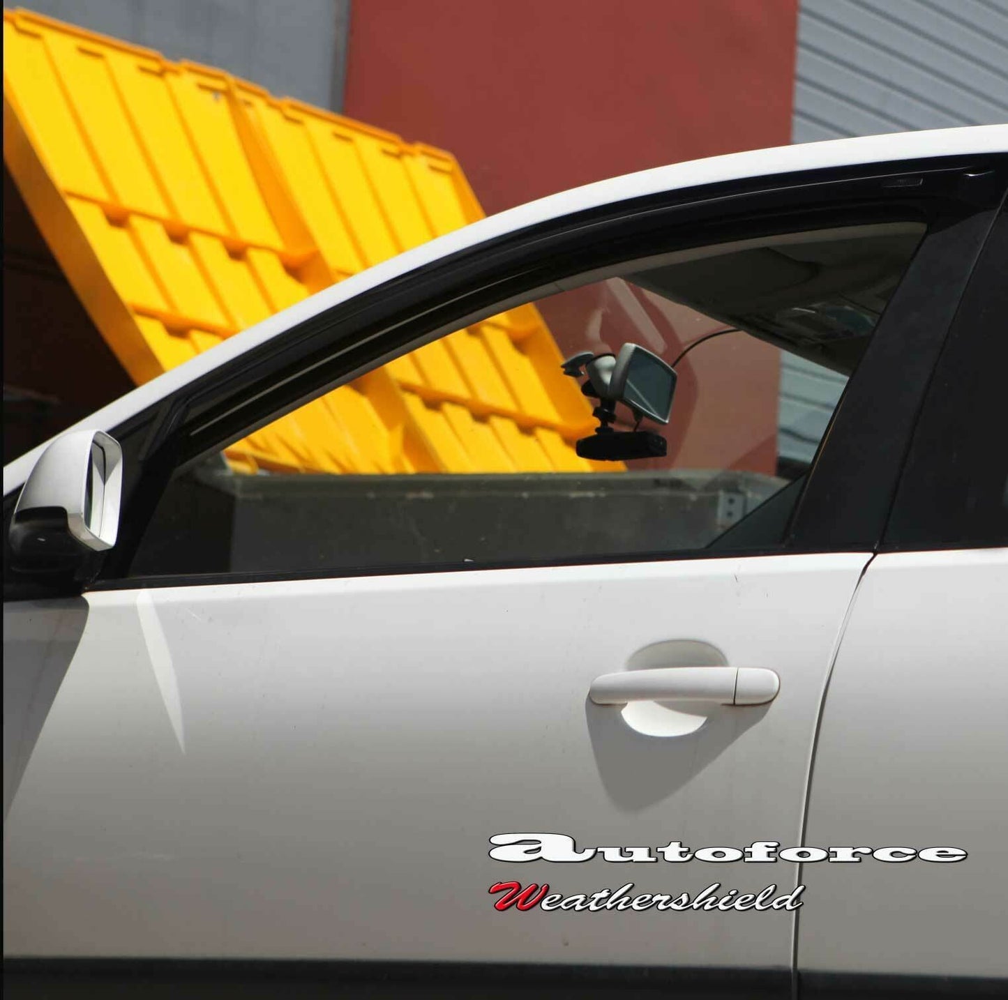 Installed view - Volkswagen Polo 9N 3 Door Weather Shields 2002-2009 - HIC Premium