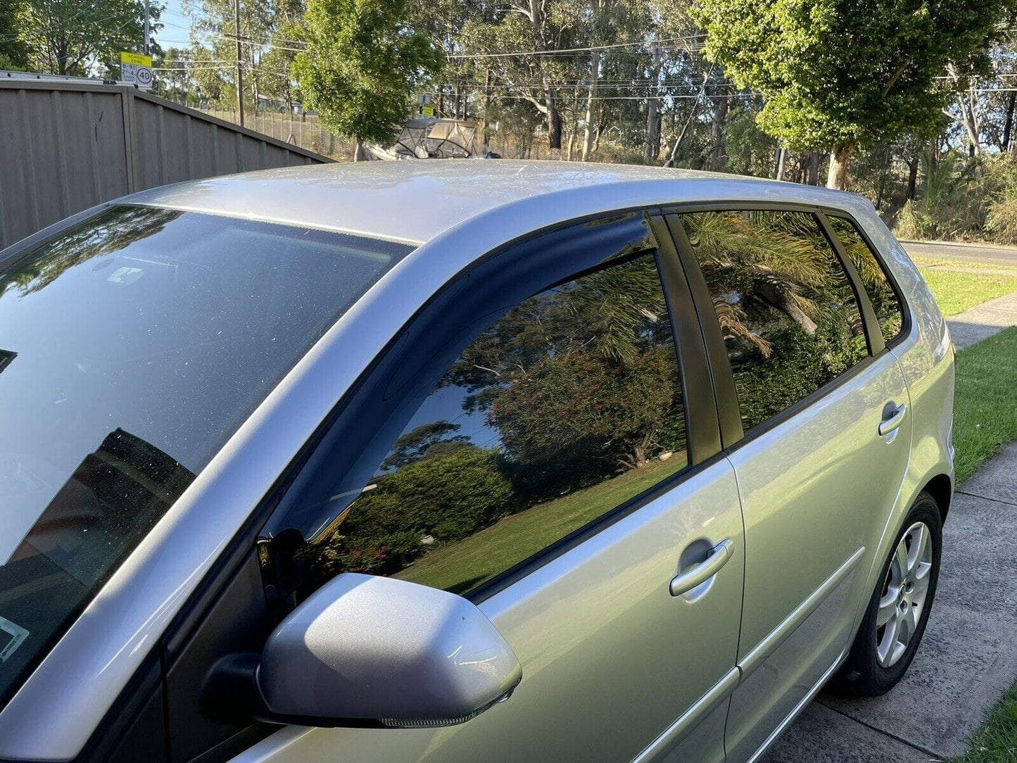 Installed view - Volkswagen Polo 9N Hatch Weather Shields 2002-2009 - HIC Premium