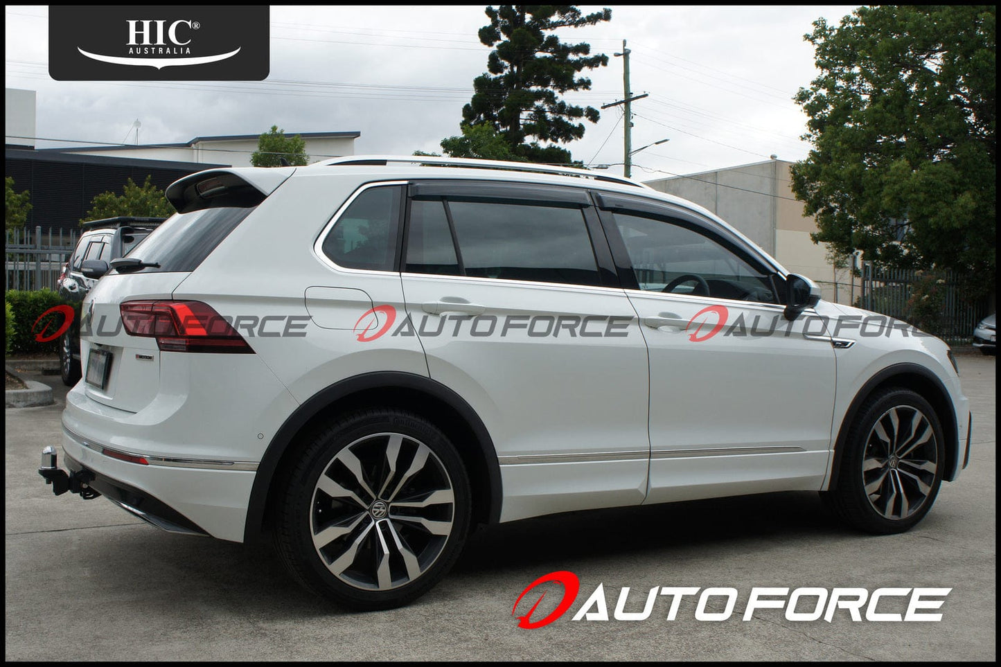 Installed view - Volkswagen Tiguan Weather Shields 2016-On - HIC Premium