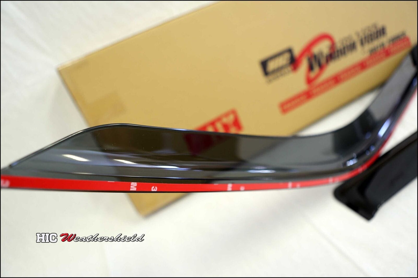 Installed view - Volkswagen Transporter T5 T6 T6.1 Weather Shields 2004-2024 - HIC Premium