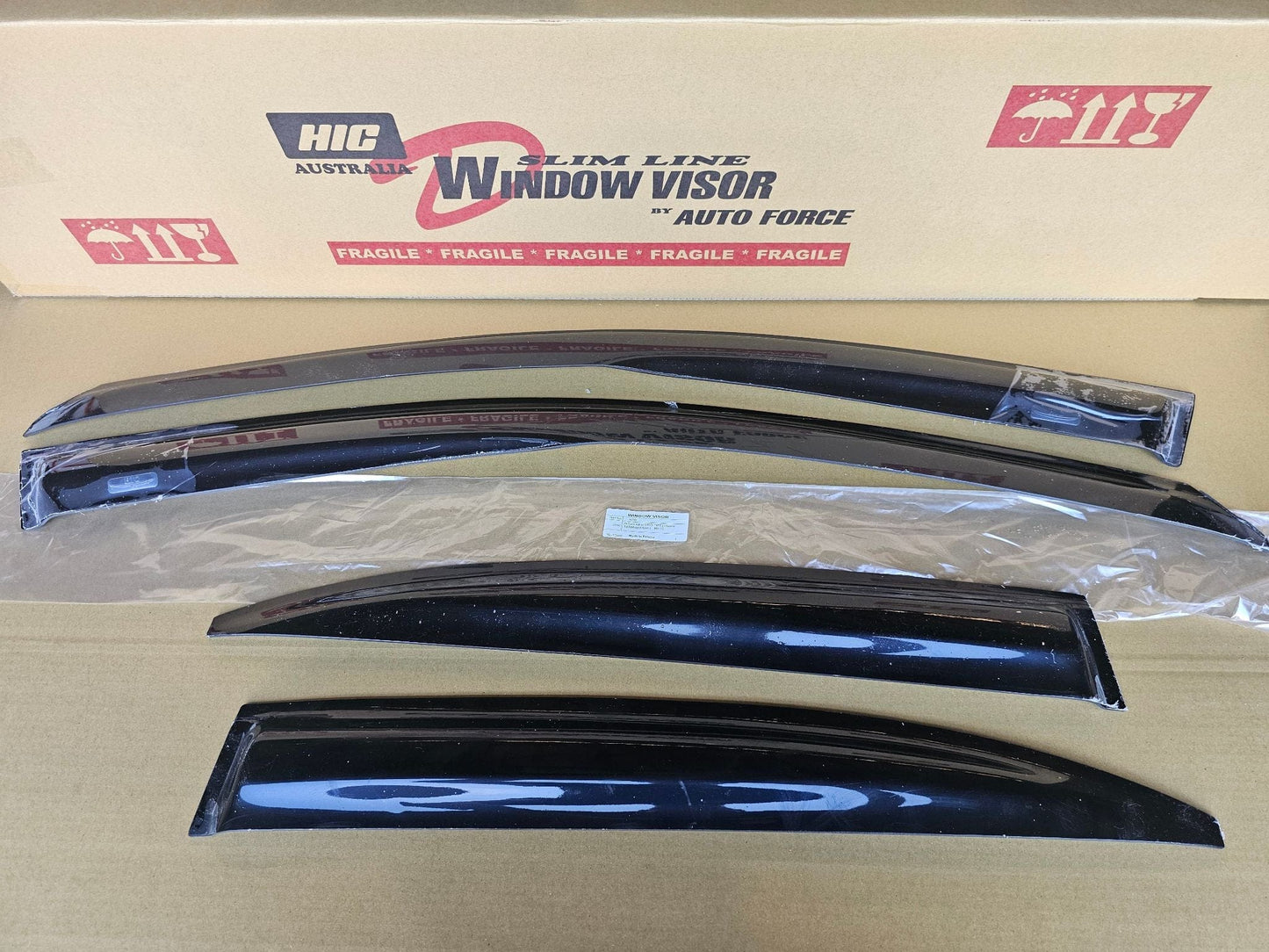 Installed view - Honda Accord Euro CU2 Weather Shields 2008-2012 - HIC Premium