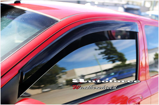 Installed view - Hyundai Getz 3 Door Weather Shields 2002-2011 - HIC Premium